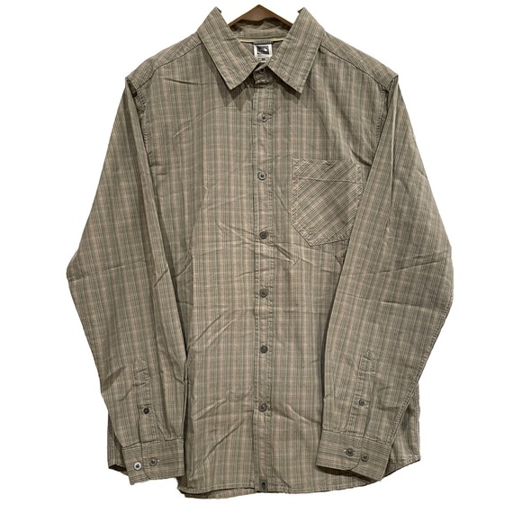 The North Face Other - The North Face A5 Series Men's Long Sleeve Plaid Button Down Beige Green Size M